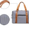 1f0ea659-731e-45af-9d58-755a206a234d Women's Canvas Striped Travel Bag
