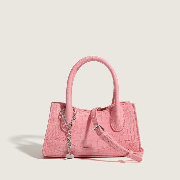 2402040834490323300 New Minority Fashion Square Solid Color Casual Shoulder Messenger Bag For Women