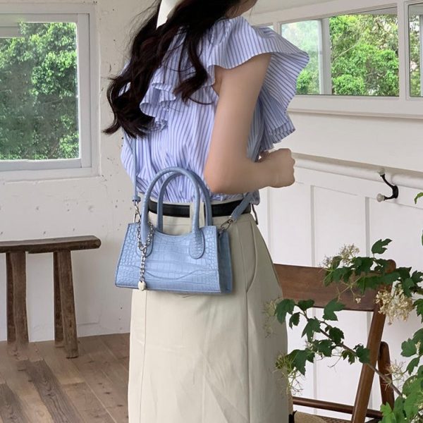 36bba0e6-4a2d-4534-94e9-0a3dfd57db6a New Minority Fashion Square Solid Color Casual Shoulder Messenger Bag For Women