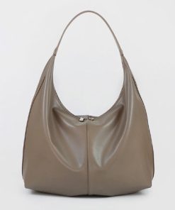 c720a7af-070f-4a68-b703-639bddf2b2cd Khaki Autumn And Winter Soft Casual Large Capacity Zipper Tote Bag