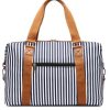 d1936bf3-16fe-44d9-910c-323ae75108ae Women's Canvas Striped Travel Bag