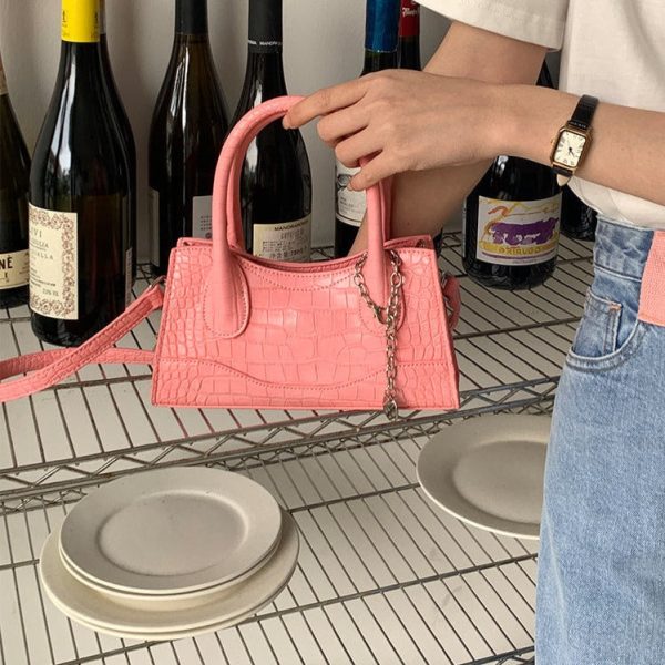 d502ed3a-e41c-46c3-8795-aae085c79e5e New Minority Fashion Square Solid Color Casual Shoulder Messenger Bag For Women