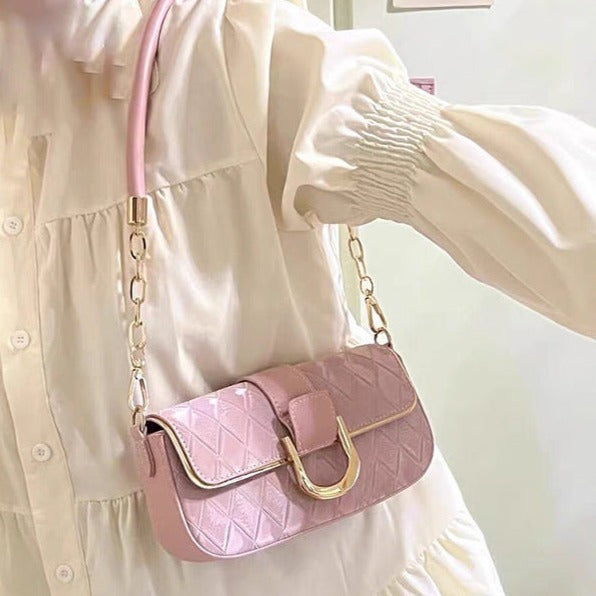 d7e739f8-a0d2-4356-abe3-977c2931a7c0 Chain Small Square Bag Shoulder Crossbody Underarm Bag