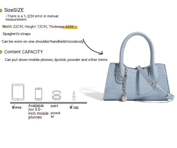 ed36089f-a056-4ca8-bf89-21f805896b00 New Minority Fashion Square Solid Color Casual Shoulder Messenger Bag For Women