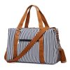 f566fd3e-e80c-483c-a822-74174289923a Women's Canvas Striped Travel Bag