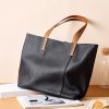 30278e74-50fb-4f3f-8b6e-a91b59494d46 First Layer Cowhide Handmade Tote Bag Women's Portable Shoulder Bag
