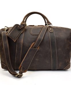 53308320712898 Leather large capacity luggage bag