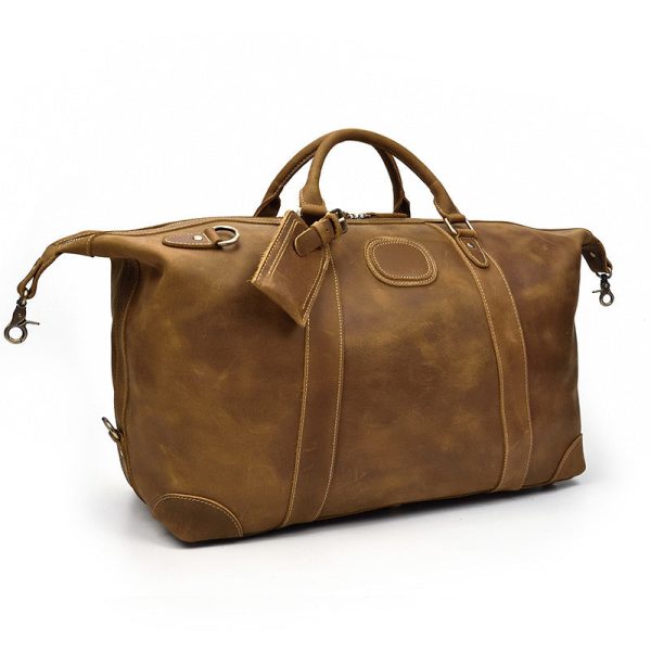 643661126960 Leather large capacity luggage bag